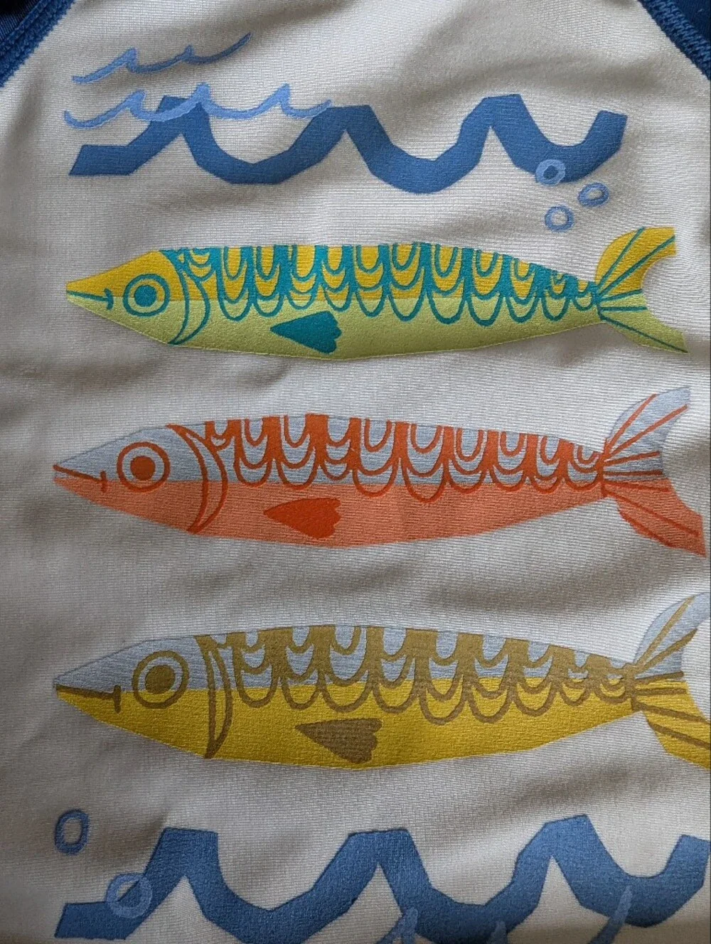 Tea Collection Blue Fish Rashguard Set